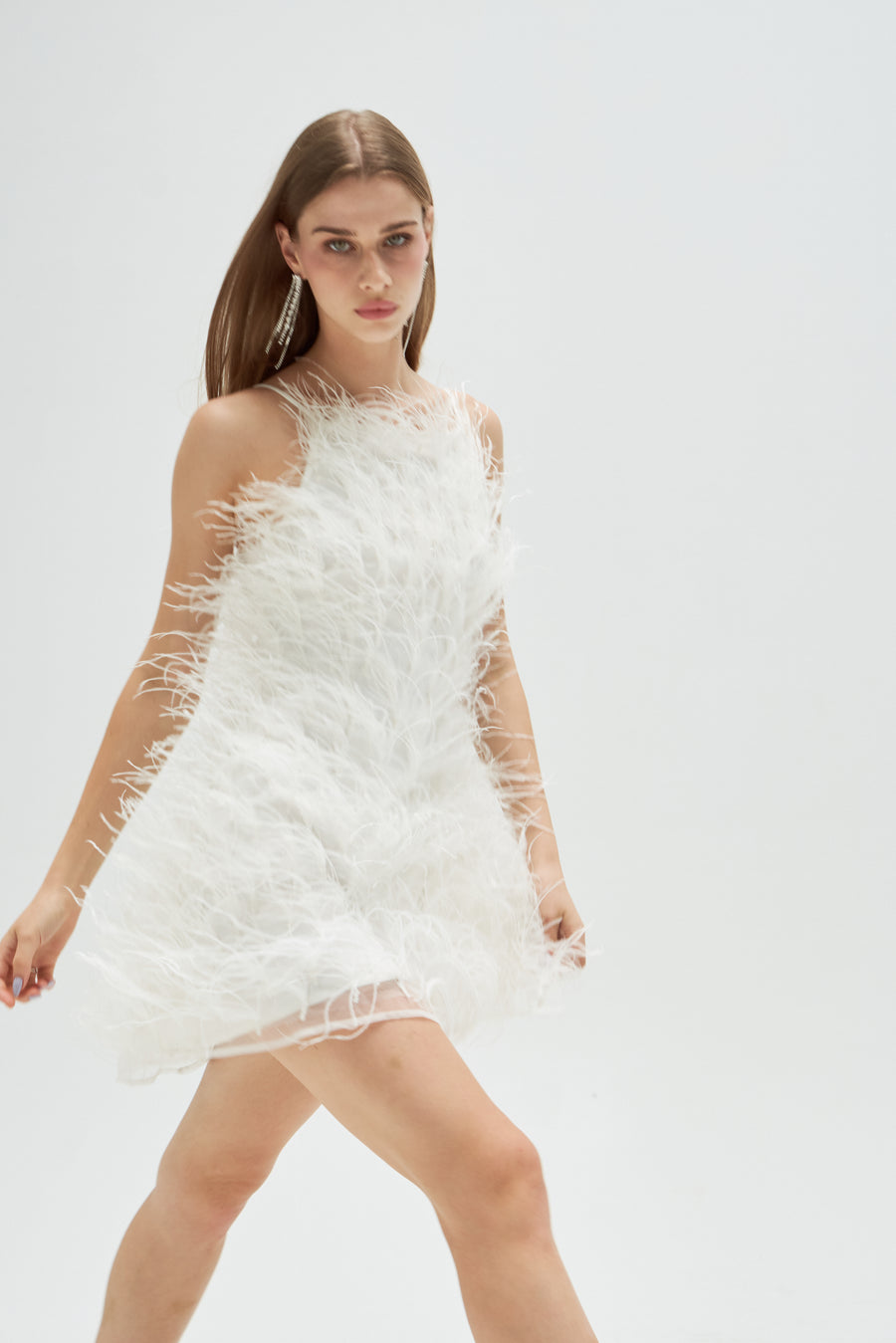 FEATHER REPORT DRESS